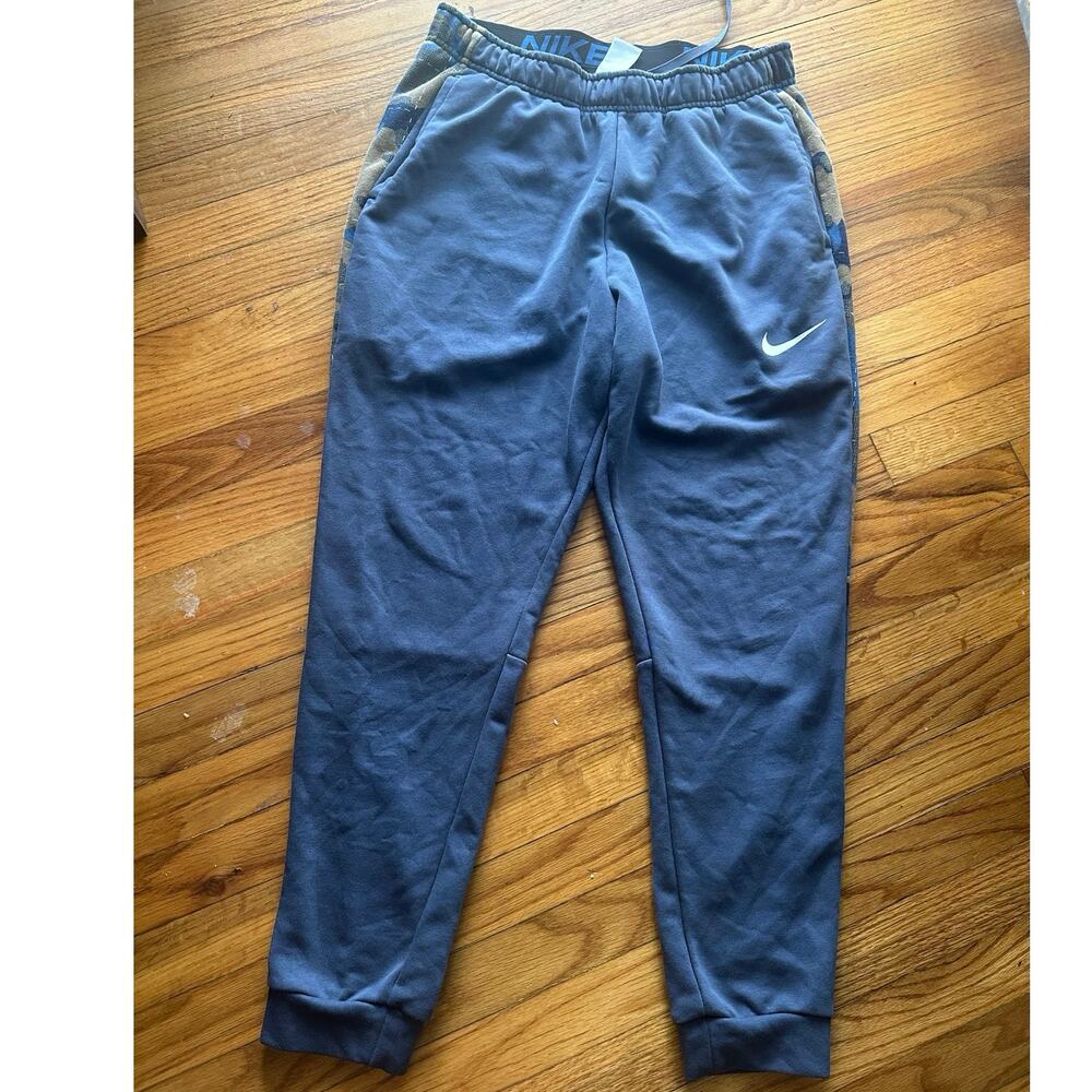 Sporty Streetwear Nike Sportswear Blue Fleece Joggers Cozy Size L